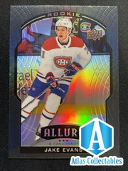 20-21 UD Allure Hockey Rookie Black Rainbow #76 Jake Evans Canadiens